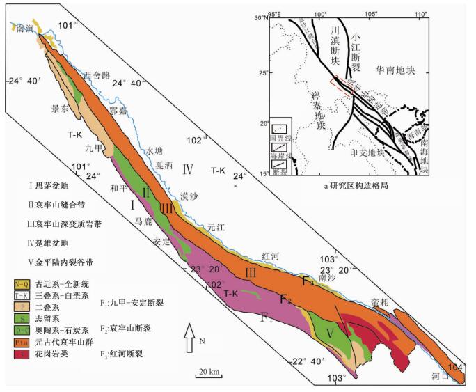 哀牢山构造带古构造应力场特征